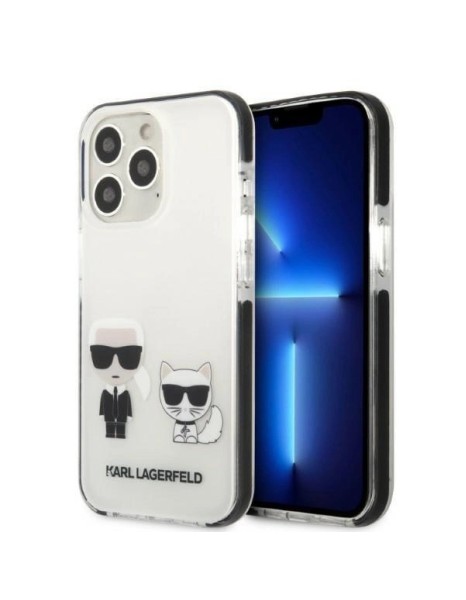 Karl Lagerfeld KLHCP13XTPEKCW iPhone 13 Pro Max 6.7" hardcase white/white Karl&amp;amp;Choupette