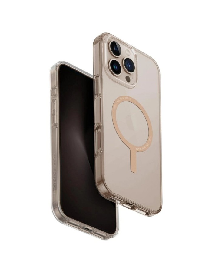 Uniq Clario Magclick Charging Case for iPhone 16 Pro Max - Transparent Gold Uniq Clario Magclick Charging Case for iPhone 16 Pro Max - Transparent Gold
