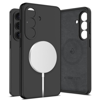Tech-Protect Silicone MagSafe Case for Samsung Galaxy S26 - Black Tech-Protect Silicone MagSafe Case for Samsung Galaxy S26 - Black