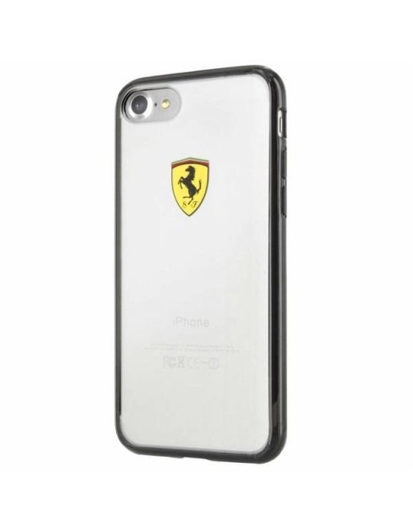 Ferrari Hardcase FEHCP7BK iPhone 7/8/SE 2020 / SE 2022 black/transparent Racing Shield