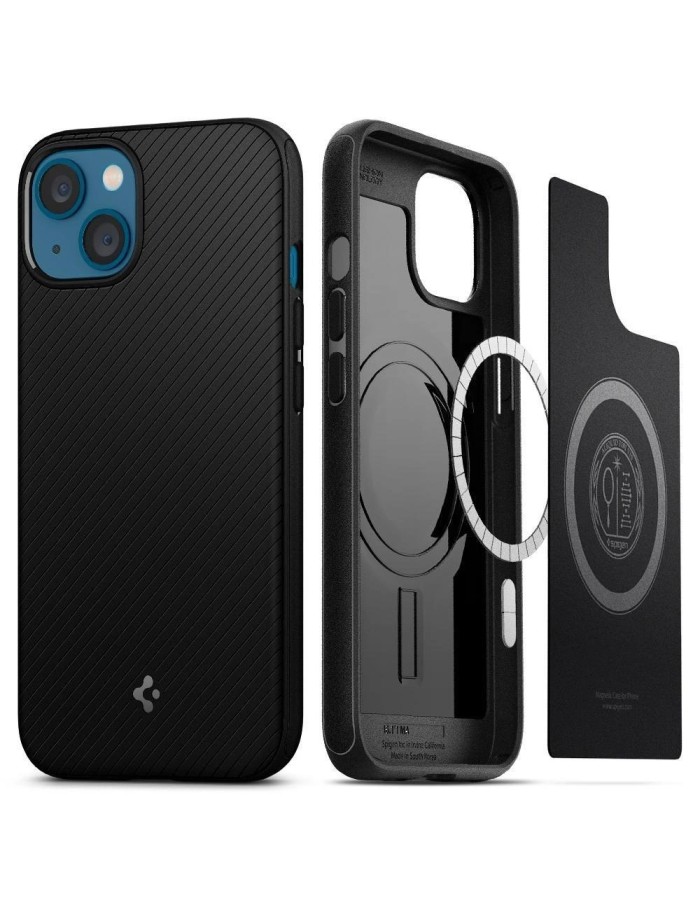 Spigen Mag Armor Case with MagSafe for iPhone 13 - Matte Black Spigen Mag Armor Case with MagSafe for iPhone 13 - Matte Black