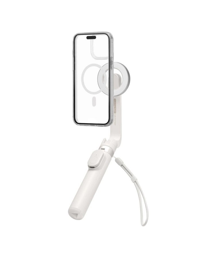 Selfie stick Spigen S571W MagSafe Bluetooth with tripod - beige