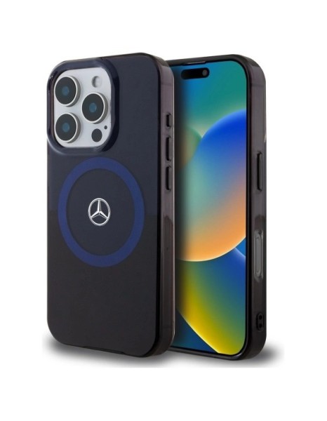 Mercedes MB Double Layer BiColor MagSafe Case for iPhone 16 Pro Max - Blue Mercedes MB Double Layer BiColor MagSafe Case for iPhone 16 Pro Max - Blue