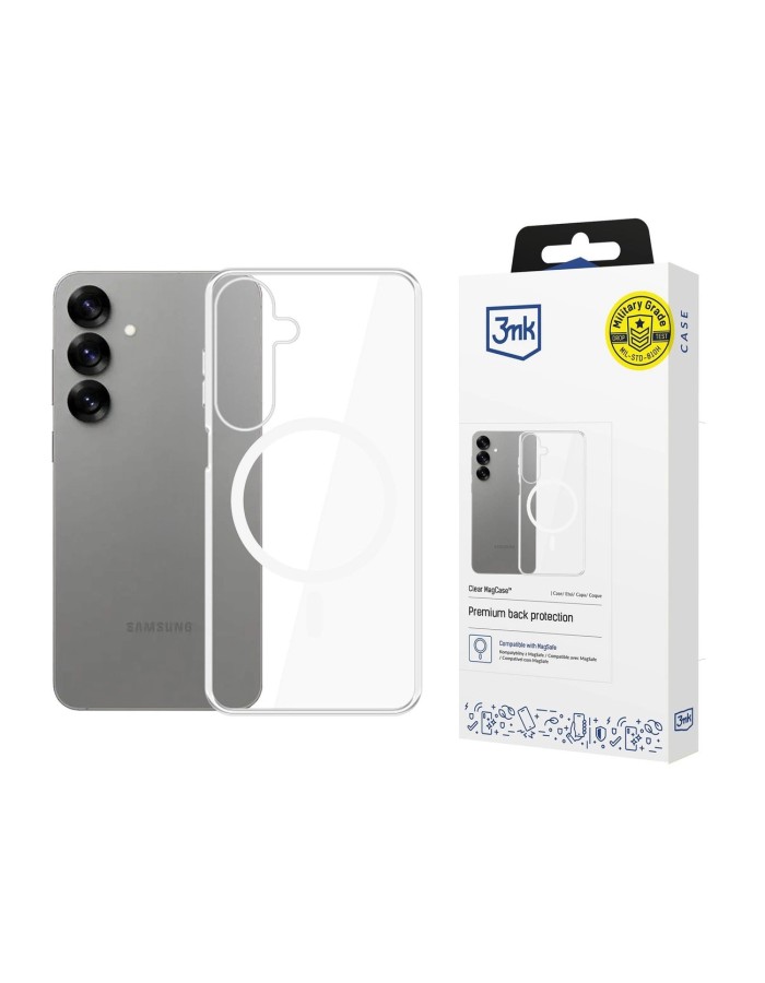 3mk Clear MagCase for Samsung Galaxy S25+ - transparent