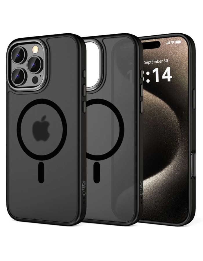 Tech-Protect MagEdge MagSafe iPhone 16 Pro Case - Semi-Transparent Tech-Protect MagEdge MagSafe iPhone 16 Pro Case - Semi-Transparent