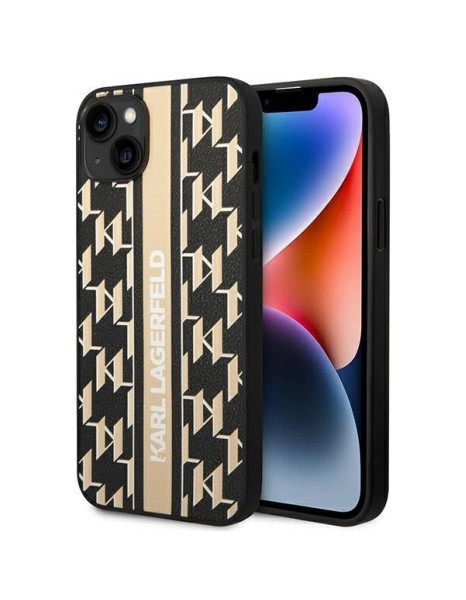 Karl Lagerfeld KLHCP14MPGKLSKW iPhone 14 Plus 6,7 "hardcase brown / brown Monogram Stripe