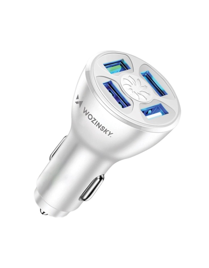 Wozinsky WCCAW 50W 4x USB-A QC car charger - white Wozinsky WCCAW 50W 4x USB-A QC car charger - white