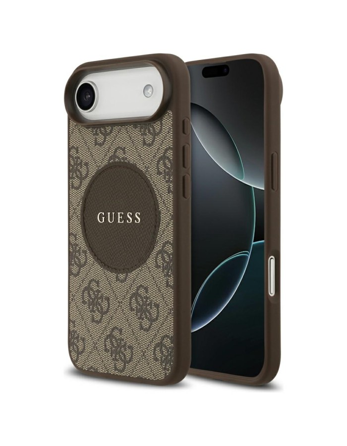 Guess 4G Circle Classic Logo MagSafe case for iPhone Air - brown