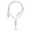 Dudao L20MAX 4in1 Cable / Lanyard USB-A / USB-C / Lightning PD QC 65W 1.5m - Pink