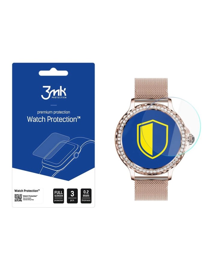 Smartwatch screen protector 3mk Watch Protection FlexibleGlass for Rubicon RNCF19 Smartwatch screen protector 3mk Watch Protection FlexibleGlass for Rubicon RNCF19