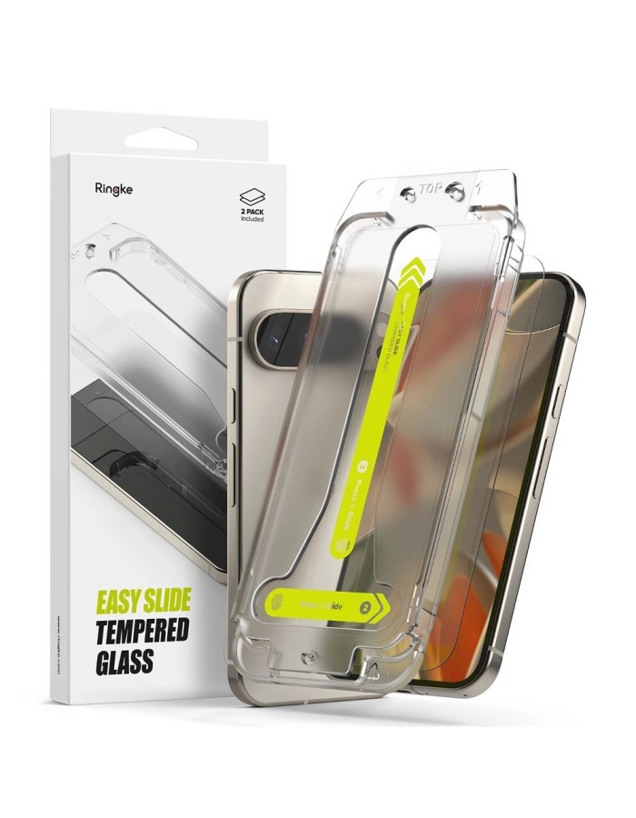 Ringke Easy Slide Tempered Glass 2-pack for Google Pixel 9 / 9 Pro Ringke Easy Slide Tempered Glass 2-pack for Google Pixel 9 / 9 Pro