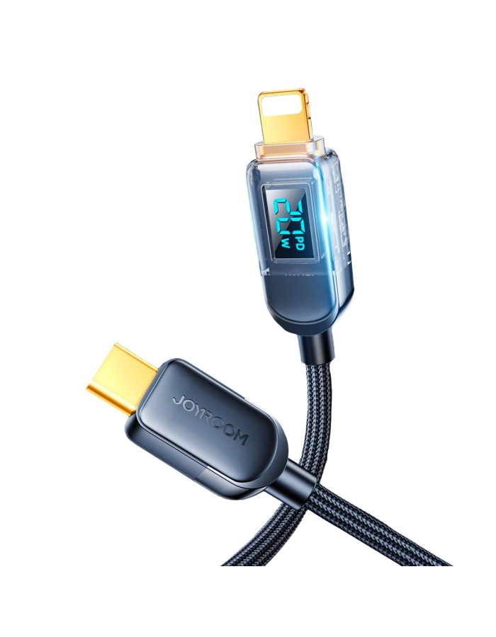 Joyroom A4 USB-C / Lightning Cable 20W 1.2m with display - black