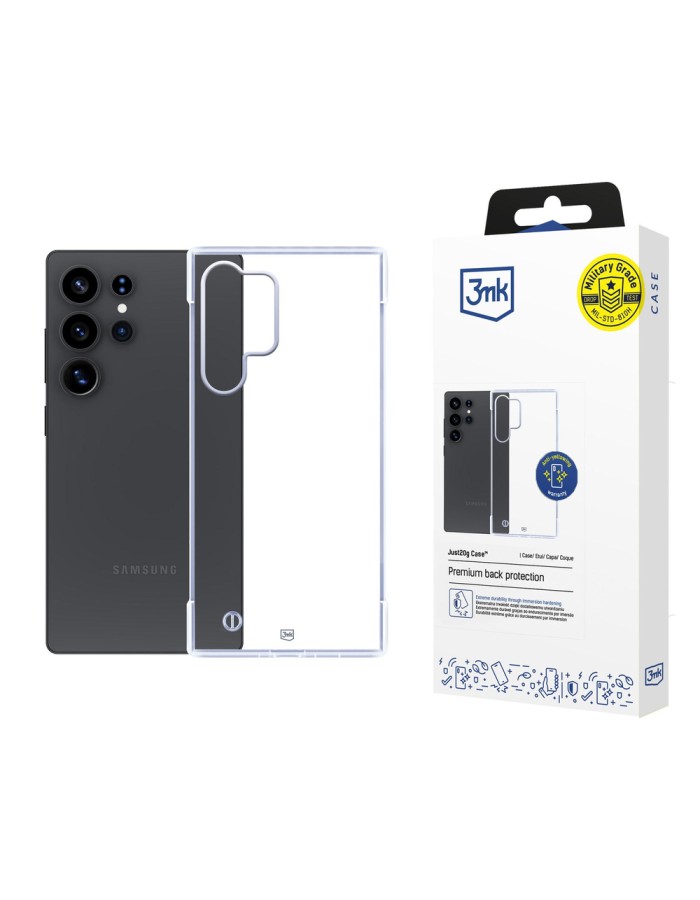 3mk Just20g Clear Case for Samsung Galaxy S25 Ultra - transparent