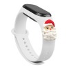 Strap Xmas for Xiaomi Mi Band 3 / 4 Christmas Silicone Bracelet Strap with Santa Claus - White Strap Xmas for Xiaomi Mi Band 3 / 4 Christmas Silicone Bracelet Strap with Santa Claus - White