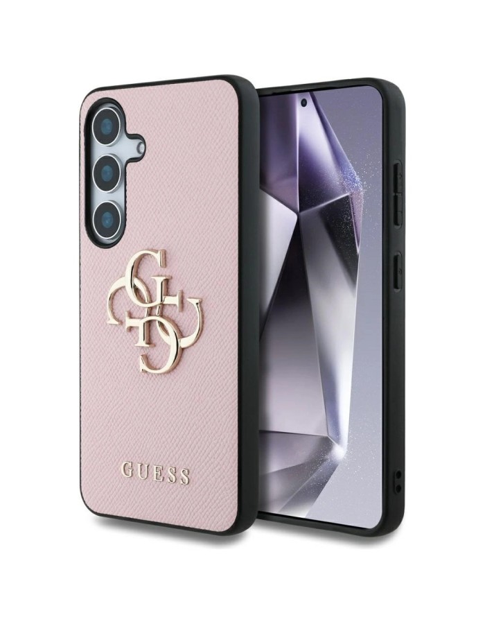 Guess Grained Big 4G Logo Small Classic Logo case for Samsung Galaxy S25 pink Guess Grained Big 4G Logo Small Classic Logo case for Samsung Galaxy S25 pink