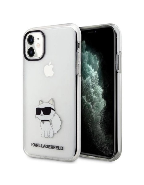 Karl Lagerfeld Ikonik Choupette Case for iPhone 11 / Xr - Transparent