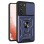Hybrid Armor Camshield case for Samsung Galaxy S23+ armored case with camera cover blue