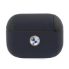 BMW Genuine Leather Silver Logo AirPods Pro Case - Navy Blue BMW Genuine Leather Silver Logo AirPods Pro Case - Navy Blue