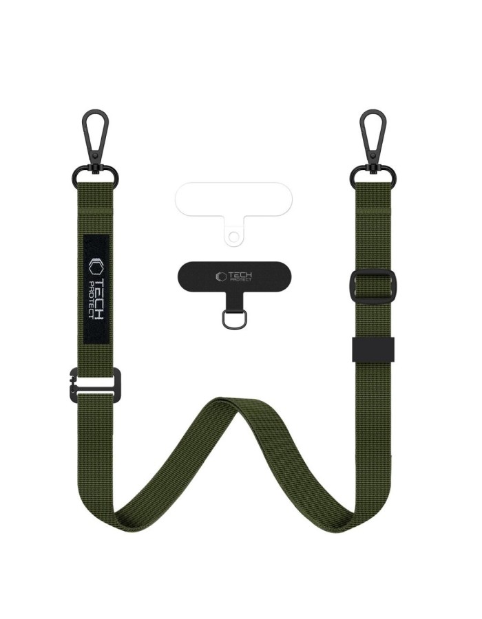 Tech-Protect C65 Rope Crossbody Leash - Olive Tech-Protect C65 Rope Crossbody Leash - Olive