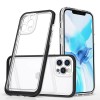 Clear 3in1 case for iPhone 12 Pro frame gel cover black Clear 3in1 case for iPhone 12 Pro frame gel cover black
