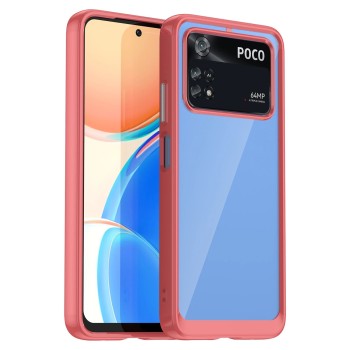 Outer Space Case silicone case for Xiaomi Poco M4 Pro 5G - red