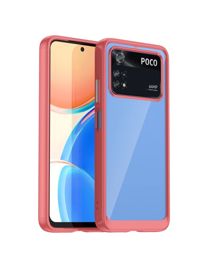 Outer Space Case silicone case for Xiaomi Poco M4 Pro 5G - red Outer Space Case silicone case for Xiaomi Poco M4 Pro 5G - red