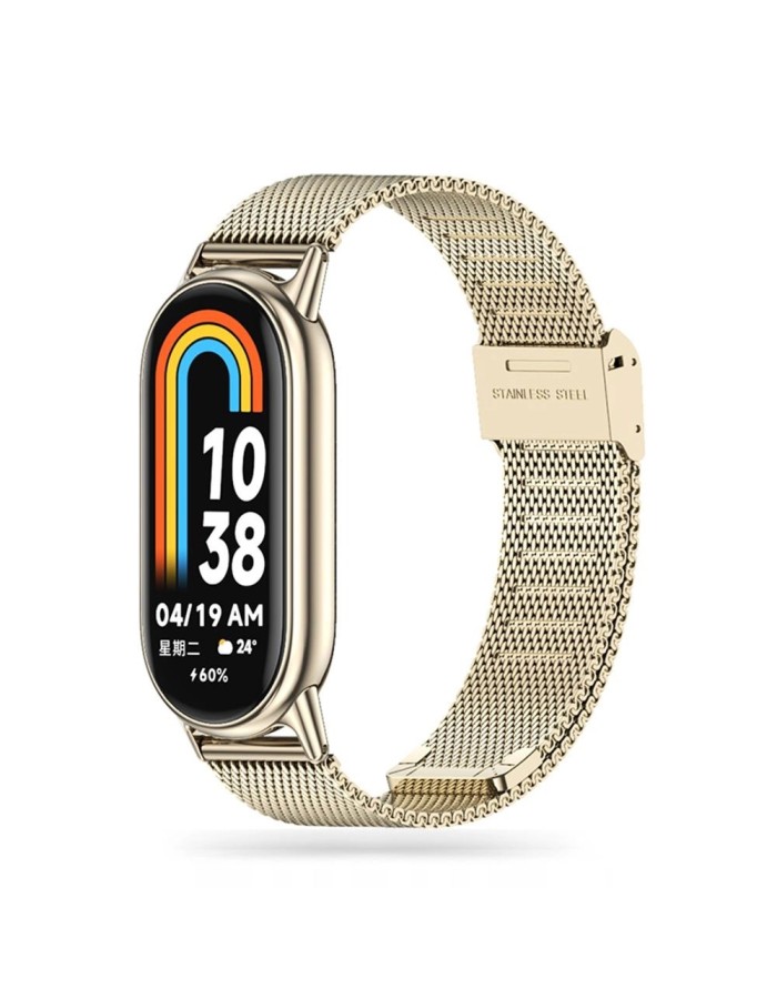Tech-Protect MilaneseBand Strap for Xiaomi Smart Band 8 / 8 NFC - Beige Tech-Protect MilaneseBand Strap for Xiaomi Smart Band 8 / 8 NFC - Beige
