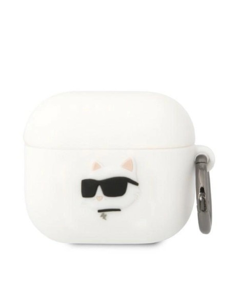 Karl Lagerfeld KLA3RUNCHH AirPods 3 cover white/white Silicone Choupette Head 3D