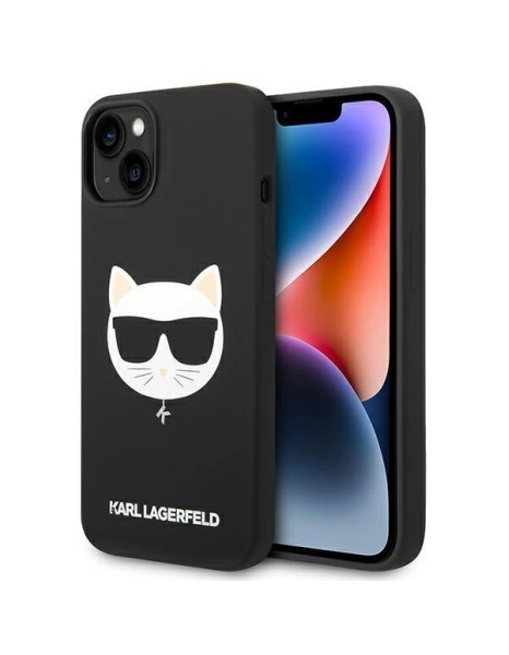 Karl Lagerfeld KLHMP14MSLCHBK iPhone 14 Plus 6.7 "hardcase black / black Silicone Choupette Head Magsafe