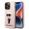 Karl Lagerfeld Silicone Ikonik case for iPhone 14 Pro Max - pink Karl Lagerfeld Silicone Ikonik case for iPhone 14 Pro Max - pink