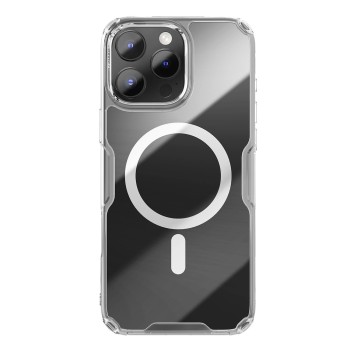 Nillkin Nature Pro Magnetic Case with MagSafe for iPhone 16 Pro - Transparent &amp; White