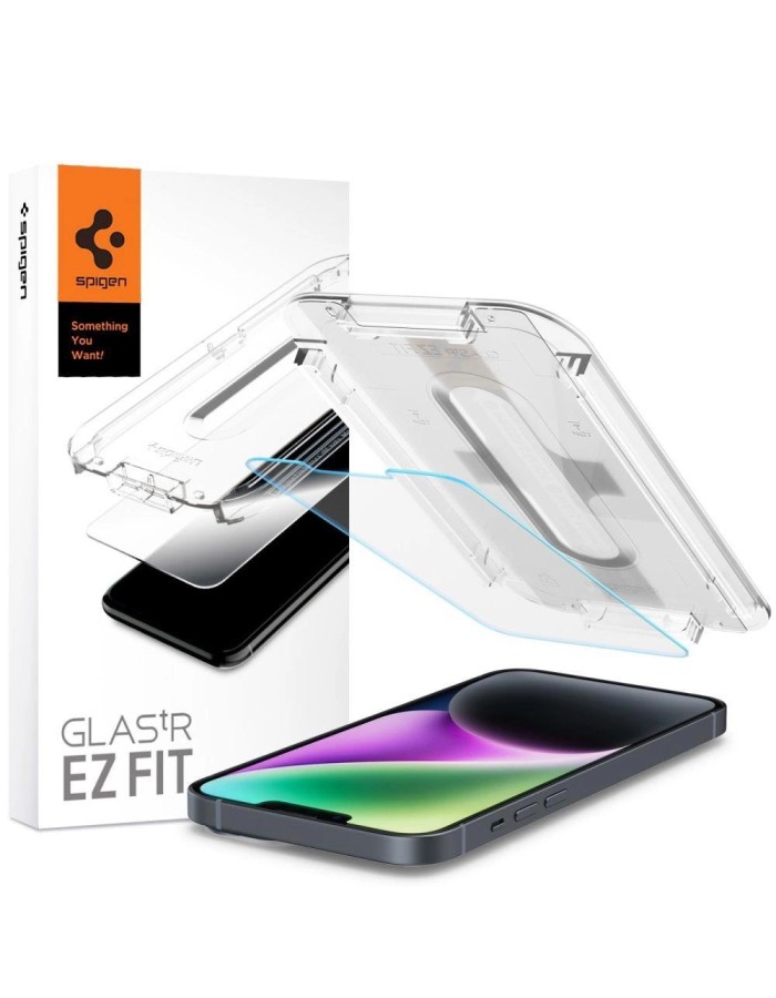 Spigen Glas.tR EZ Fit Tempered Glass for iPhone 13 / 13 Pro / 14 / 16e / 17e Spigen Glas.tR EZ Fit Tempered Glass for iPhone 13 / 13 Pro / 14 / 16e / 17e