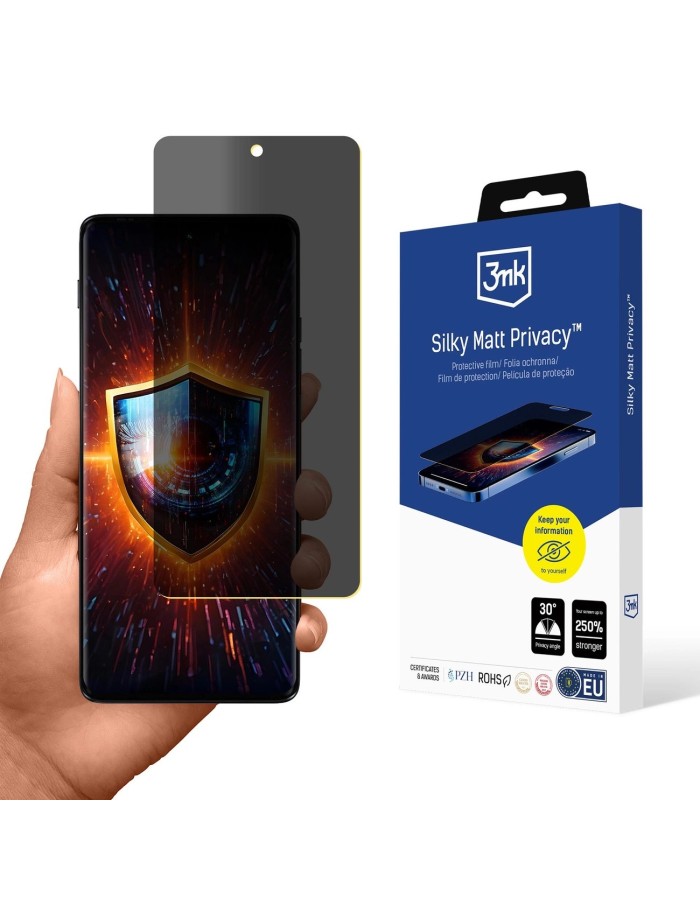 3mk Silky Matt Privacy Privacy Screen Protector for Motorola Edge 2024