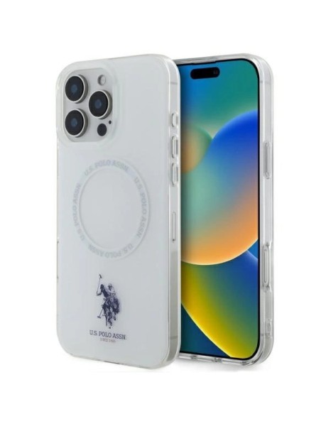 US Polo IML Ring MagSafe iPhone 16 Pro Case - White US Polo IML Ring MagSafe iPhone 16 Pro Case - White