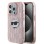 Karl Lagerfeld IML Choupette Head &amp;amp; Monogram case for iPhone 15 Pro Max - pink