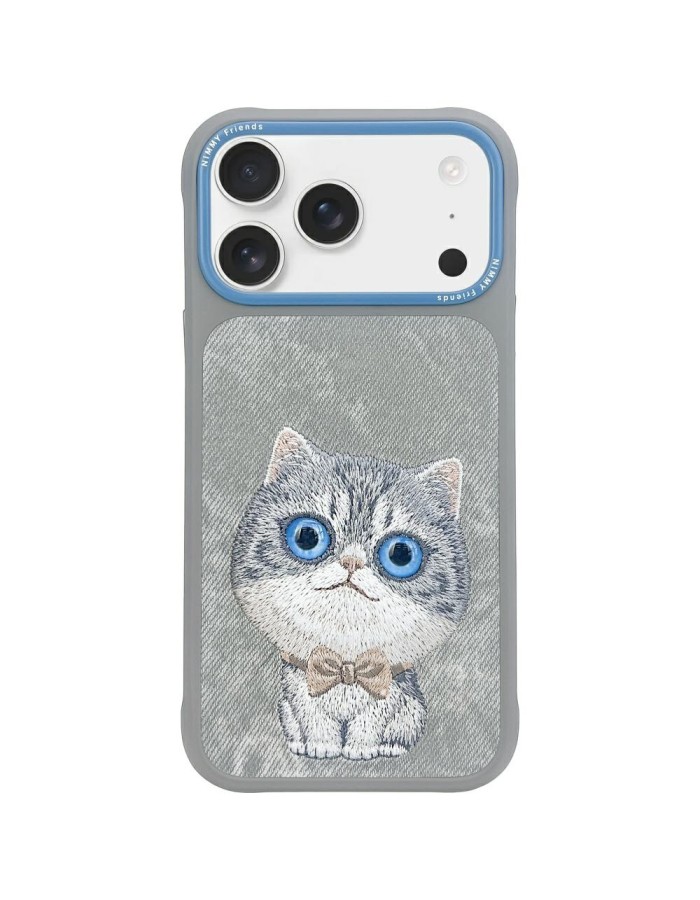 Nimmy Big Eyed Pet 2.0 Cat Case for iPhone 17 - Gray