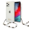 Guess GUHCP12LKPSWH iPhone 12 Pro Max 6.7" Transparent Hardcase White Pearl Guess GUHCP12LKPSWH iPhone 12 Pro Max 6.7" Transparent Hardcase White Pearl