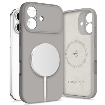 Tech-Protect Silicone MagSafe Case for iPhone 17 - Gray