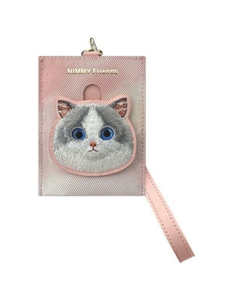 Nimmy Big Eyed Pet 2.0 Cat Wallet Card Holder - Pink Nimmy Big Eyed Pet 2.0 Cat Wallet Card Holder - Pink