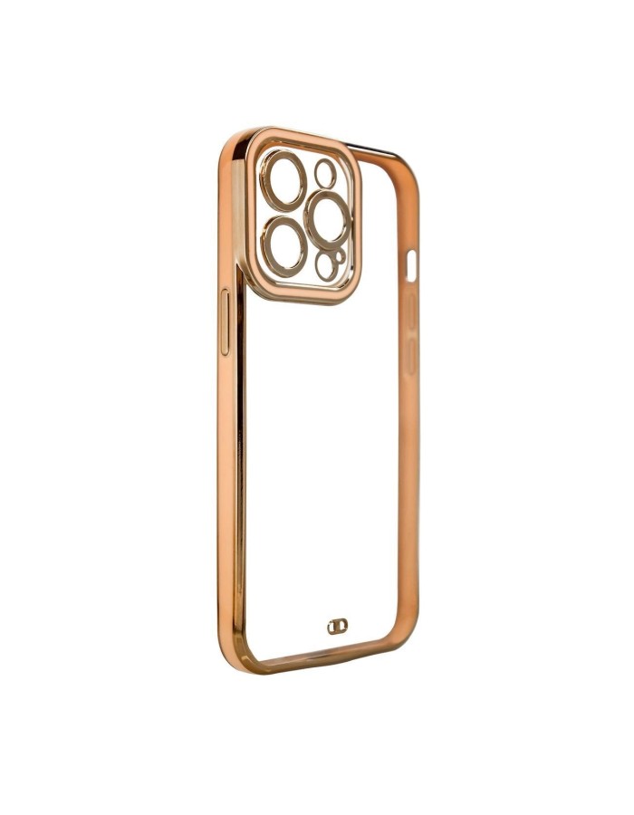 Fashion Case Case for Samsung Galaxy A12 5G Gold Frame Gel Cover Gold