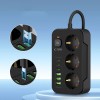 Tech-Protect PC3X6 Power Strip 3 Sockets 240V + 3xUSB-A + 3xUSB-C 200cm - Black Tech-Protect PC3X6 Power Strip 3 Sockets 240V + 3xUSB-A + 3xUSB-C 200cm - Black
