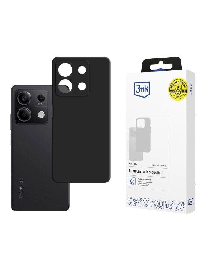 3mk Silicone Case for Xiaomi Redmi Note 13 5G - black