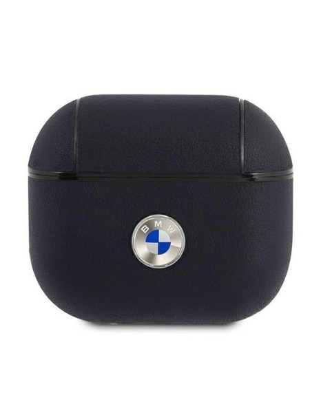 BMW Genuine Leather Silver Logo Case for AirPods 3 - Navy Blue BMW Genuine Leather Silver Logo Case for AirPods 3 - Navy Blue