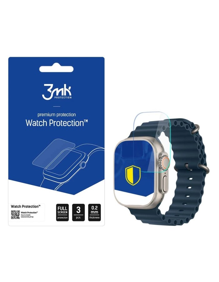 Apple Watch Ultra/Ultra 2 - 3mk Watch Protection™ v. FlexibleGlass Lite