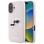 Karl Lagerfeld Silicone Nauble Heads Print MagSafe Case for iPhone 16 - Pink
