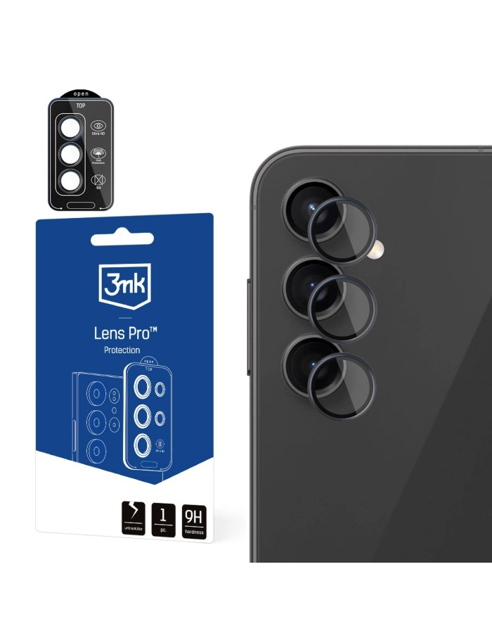 3mk Lens Protection Pro Camera Cover for Samsung Galaxy A14 / A34 5G - Black