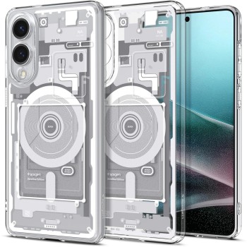 Spigen Ultra Hybrid Mag Case with MagSafe for Samsung Galaxy S25 Edge with Print - White