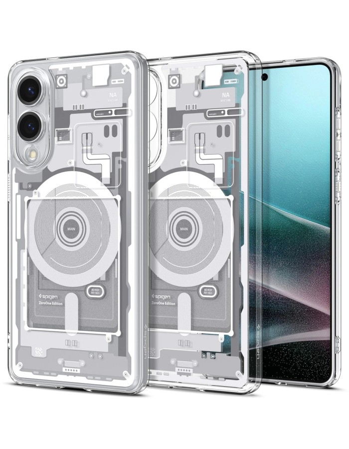 Spigen Ultra Hybrid Mag Case with MagSafe for Samsung Galaxy S25 Edge with Print - White