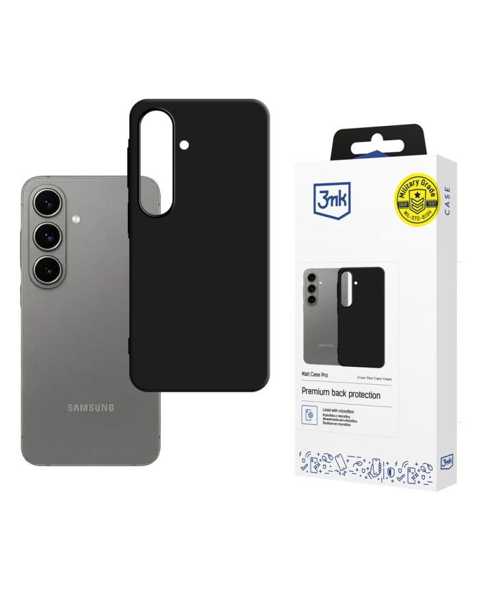3mk Matt Case Pro for Samsung Galaxy A57 - matte black