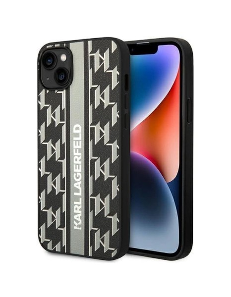 Karl Lagerfeld KLHCP14MPGKLSKG iPhone 14 Plus 6.7 "hardcase gray / gray Monogram Stripe